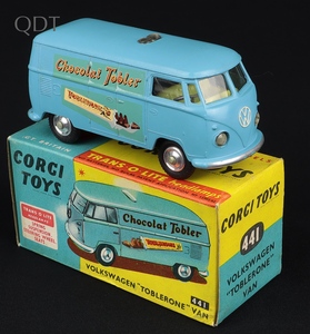 Corgi toys 441 toblerone volkswagen van kk85 front