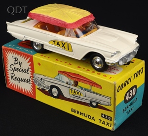 Corgi toys 430 bermuda taxi kk88 front