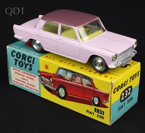 Corgi toys 232 fiat 2100 kk90 front