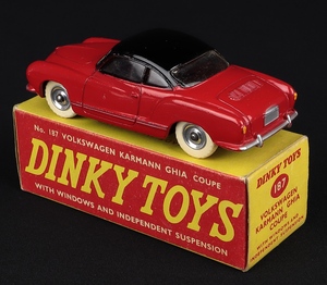 Dinky toys 187 volkswagen karmann ghia coupe kk123 back