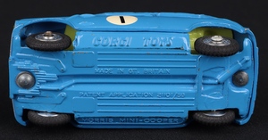 Corgi toys 227 mini cooper competition kk134 base
