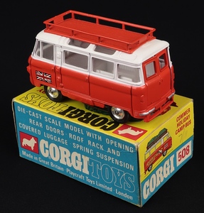 Corgi toys 508 holiday camp special commer bus kk164 back