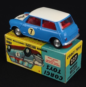 Corgi toys 227 mini cooper competition kk166 back