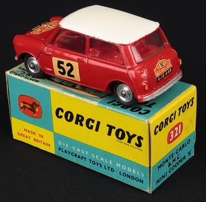 Corgi toys 321 monte carlo mini cooper kk197 back