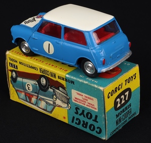 Corgi toys 227 morris mini cooper competition kk200 back