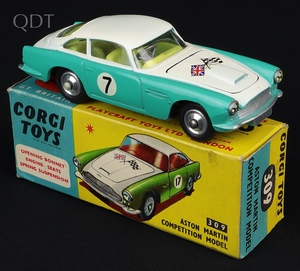 Corgi toys 309 aston martin competition model kk309 front