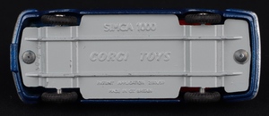 Corgi toys 315 simca 1000 competition model kk314 base