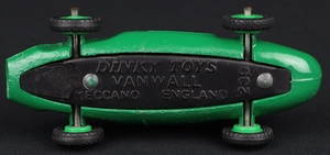 Dinky toys 239 vanwall racing car kk330 base