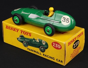 Dinky toys 239 vanwall racing car kk330 back
