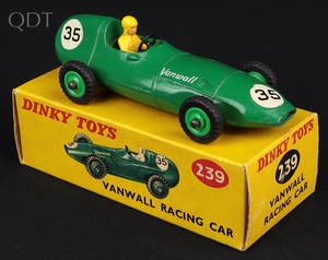 Dinky toys 239 vanwall racing car kk330 front