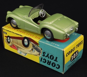 Corgi toys 305 triumph tr3 sports kk335 back