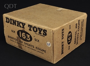 Trade box dinky toys 163 bristol sports coupe kk339 front