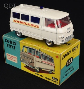 Corgi toys 463 commer ambulance kk356 front