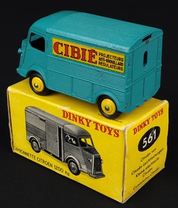 French dinky toys 561 cibie citroen van kk436 back