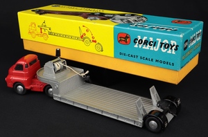 Corgi toys 1104 bedford s carrimore detachable axle machinery carrier kk449 back