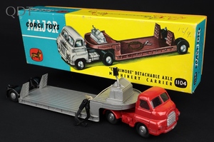 Corgi toys 1104 bedford s carrimore detachable axle machinery carrier kk449 front