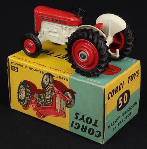 Corgi toys 50 massey ferguson 65 tractor kk481 back