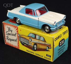 Corgi toys 231 triumph herald coupe kk500 front
