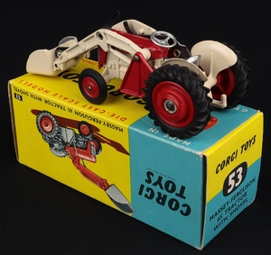 Corgi toys 53 massey ferguson tractor with shovel kk519 back