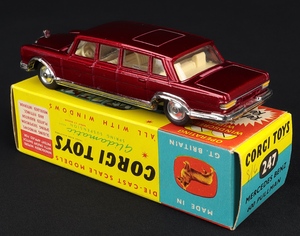 Corgi toys 247 mercedes benz 600 pullman kk534 back