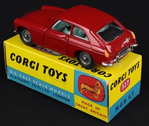 Corgi toys 327 mgb gt kk547 back