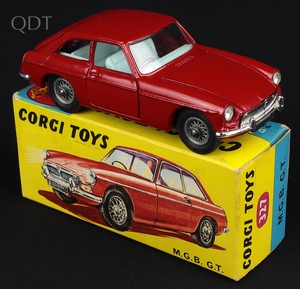 Corgi toys 327 mgb gt kk547 front