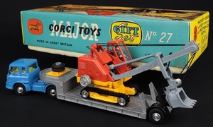 Corgi toys gift set 27 machinery carrier priestman cub shovel kk548 back
