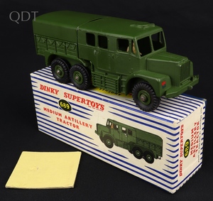 Dinky supertoys 689 medium artillery tractor kk560 front