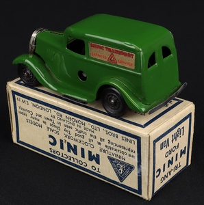 Tri ang minic ford light van kk568 back