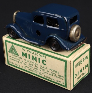 Minic 1m ford saloon kk573 back