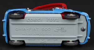 Corgi toys 240 ghia fiat jolly kk602 base
