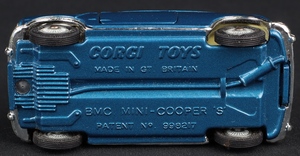 Corgi toys 334 mini cooper 'magnifique' kk609 base