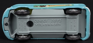 Corgi toys 441 volkswagen toblerone van kk614 base