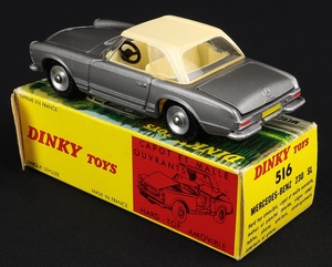 French dinky toys 516 mercedes 230 sl kk644 back