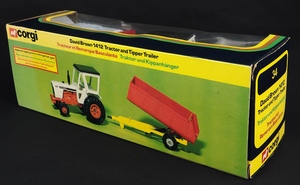 Corgi gift set 40 david brown tractor tipper trailer kk652 back