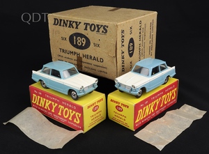 Trade carton dinky toys 189 triumph heralds kk682 front