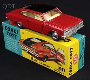 Corgi toys 263 marlin rambler sports fastback kk693 front