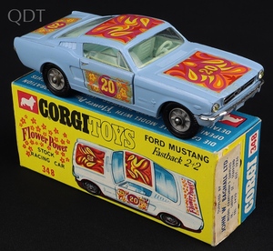 Corgi toys 348 ford mustang flower power kk707 front