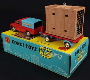 Corgi gift set 19 chipperfields landrover elephant cage trailer kk712 back