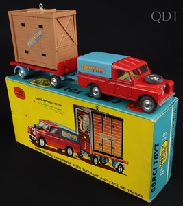Corgi gift set 19 chipperfields landrover elephant cage trailer kk712 front
