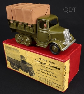 Britains 1433 army covered lorry caterpillar type kk725 front