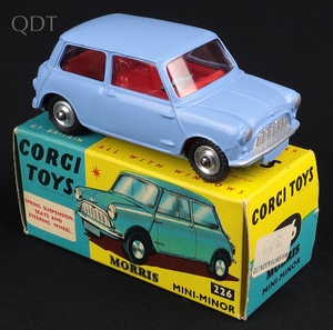 Corgi toys 226 morris mini minor kk748 front