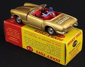 Dinky toys 114 triumph spitfire kk774 back