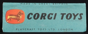 Corgi toys 204 rover 90 saloon kk780 booklet