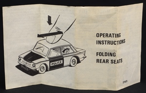 Corgi toys 506 police panda imp kk782 leaflet