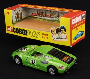 Corgi toys 316 ford gt 70 kk786 back