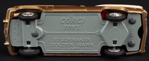 Corgi toys 211s studebaker golden hawk kk802 base
