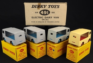 Trade carton dinky toys 491 ncb dairy vans kk823 back