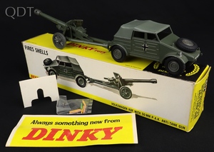 Dinky toys 617 volkswagen kdf & 50mm p.a.k. anti tank gun kk826 front