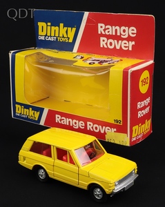Dinky toys 192 range rover kk885 front